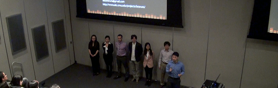 The Bravura team presenting at Quarters.