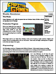 capital Games Newsletter 11/02/2012