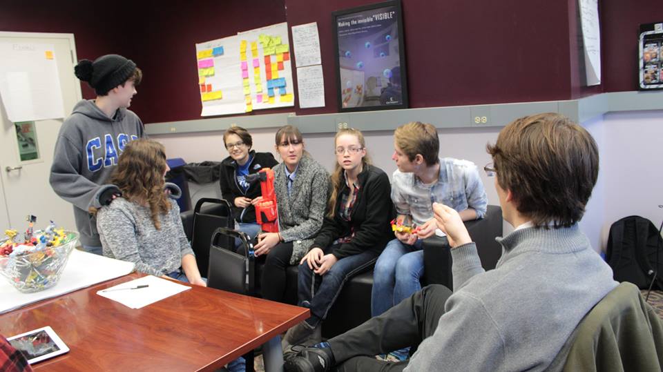 We invited students from Trinity High School to the ETC for our final playtest, and Mr. Botzer conducted some great class discussions based on our game.