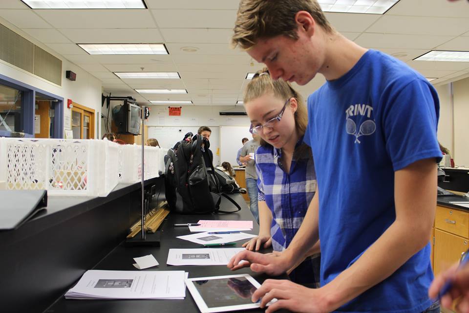 We found that one of Entropy's strengths is driving discussion and collaboration, especially when two students share one device.