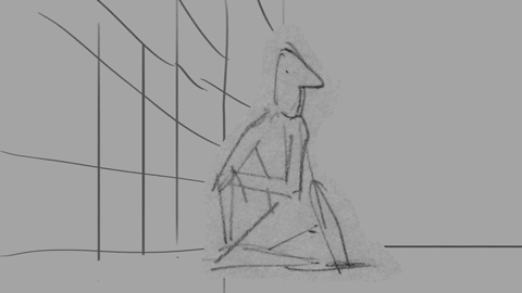 Simon climbs out
