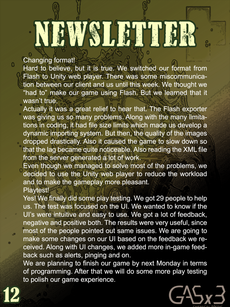 Week12 News Letter