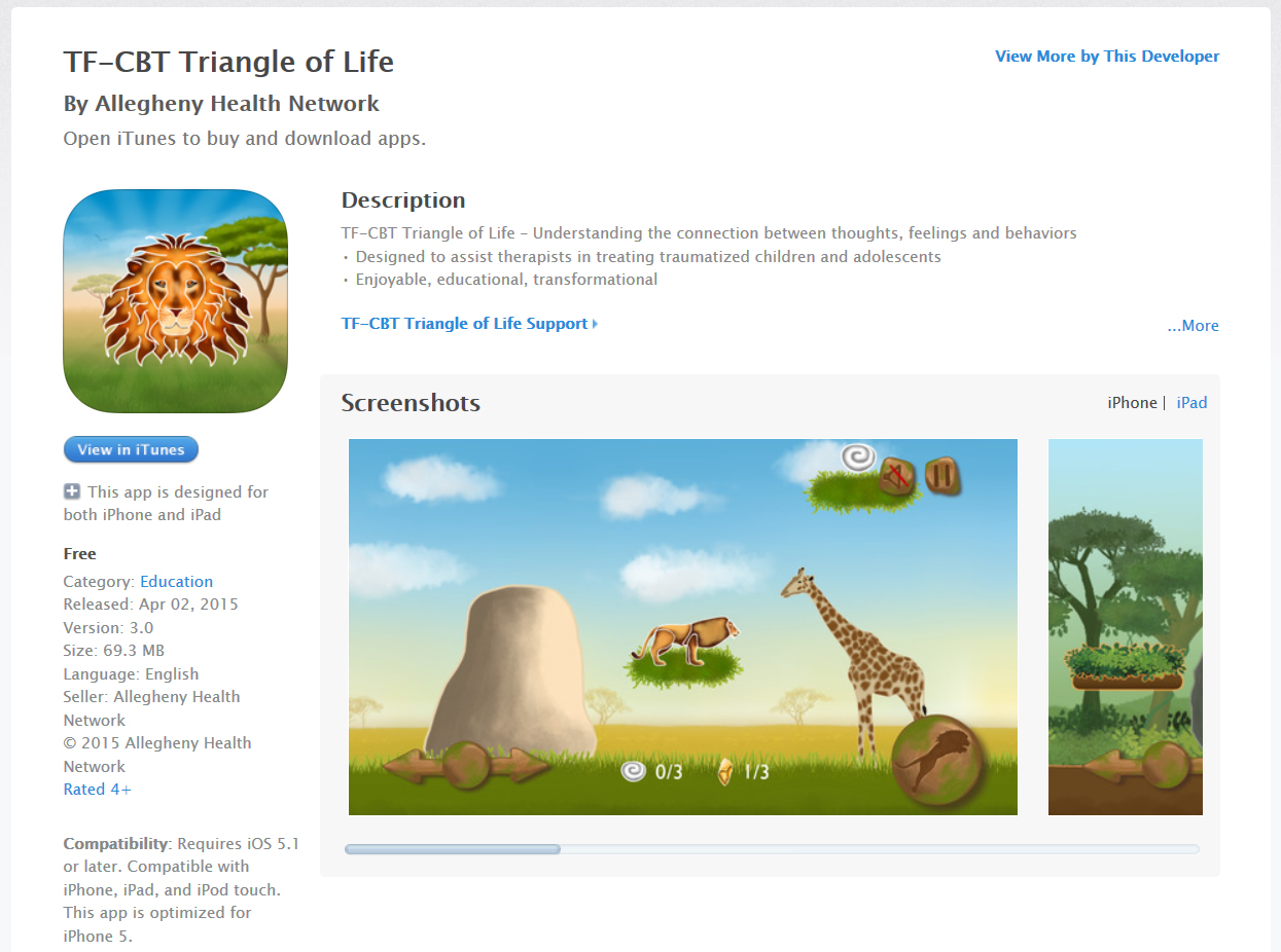 TF-CBT App Store Release