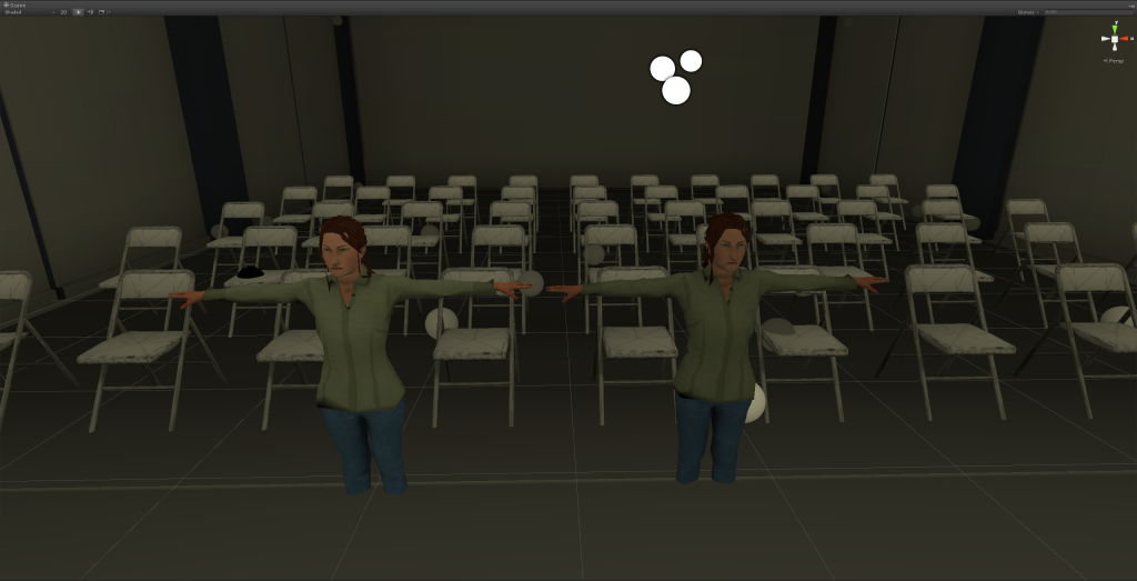 Left: Light probed diffuse shader. Right: Unity standard shader.