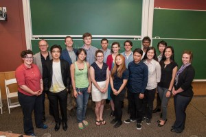 Patronus team with on campus team, the advisers and client.  Courtesy of Carnegie Mellon Dietrich College of Humanities & Social Science’s Facebook page.