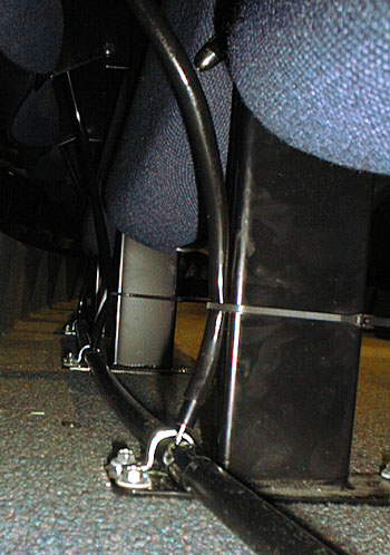 Tube attached to seat