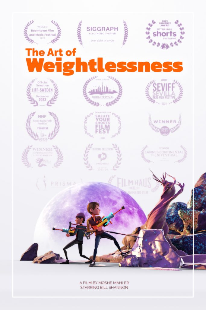 A poster for The Art of Weightlessness