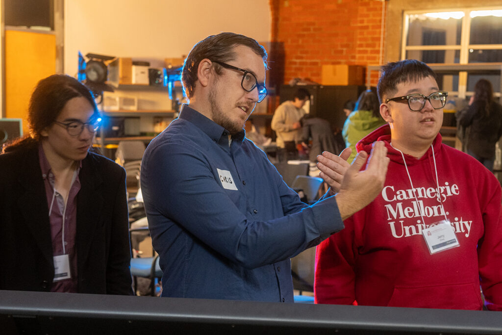 Students are given a demonstration by ETC lighting designer and Entertainment Regional Manager R. Christopher Stokes
Credit: Chris Klug