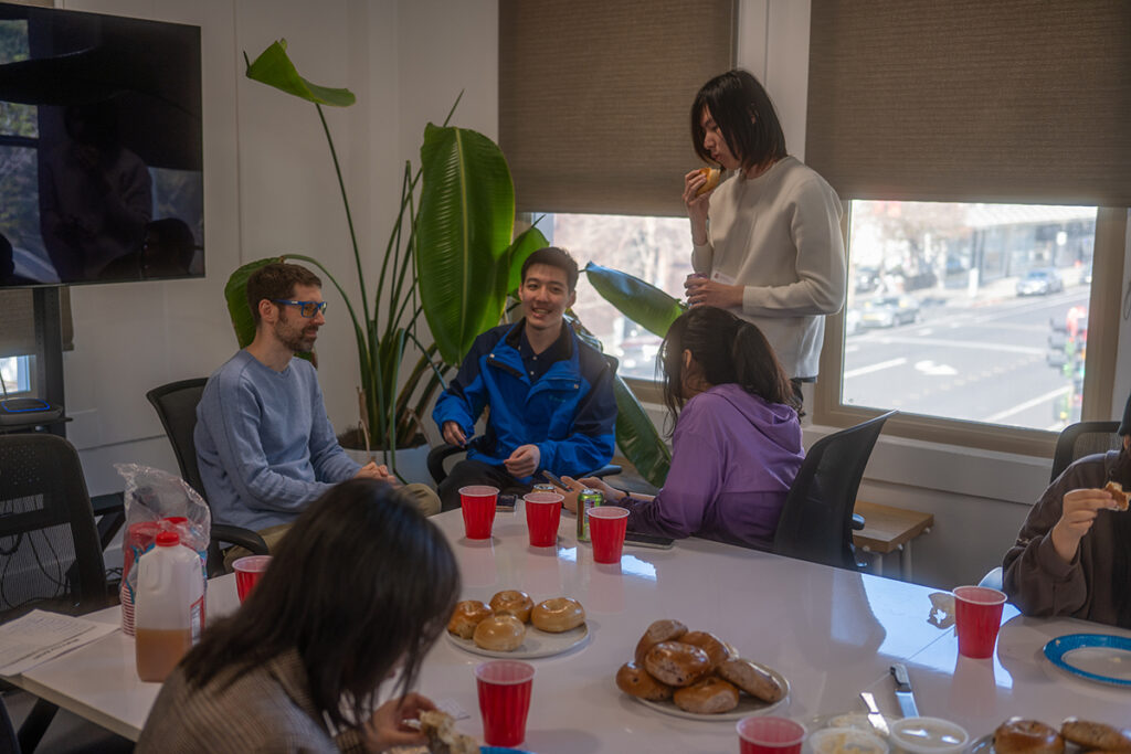 Students serve as playtesters during a visit to Free Range Games
Credit: Chris Klug